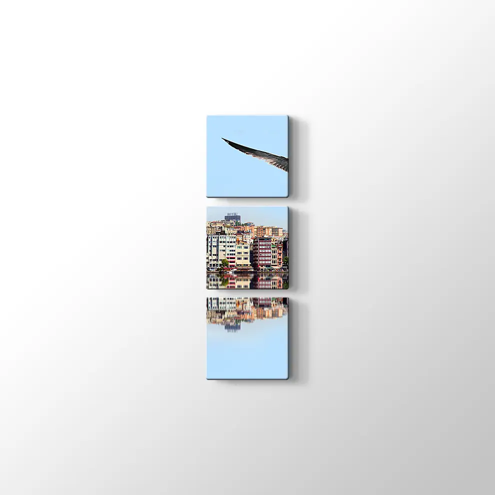 Galata Kulesine Karşı Haliç Kanvas Tablo