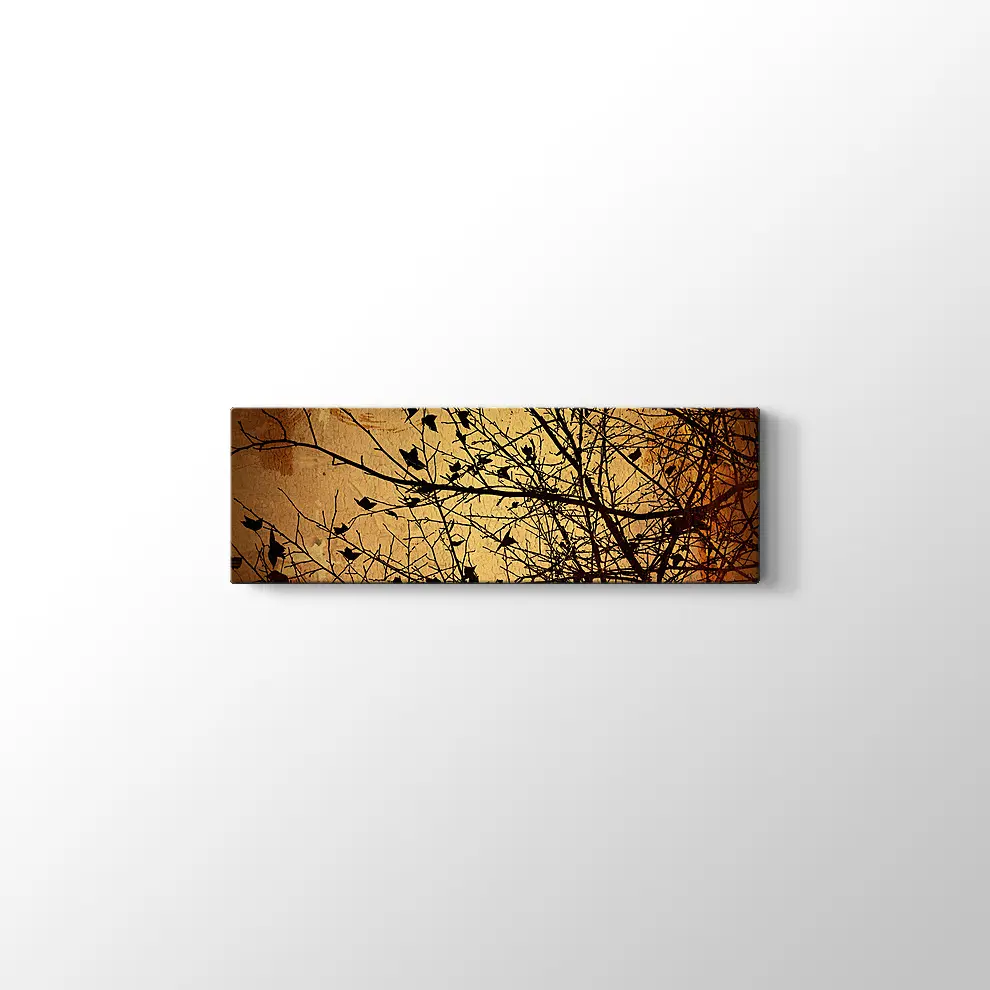 Kuru Dallar Kanvas Tablo