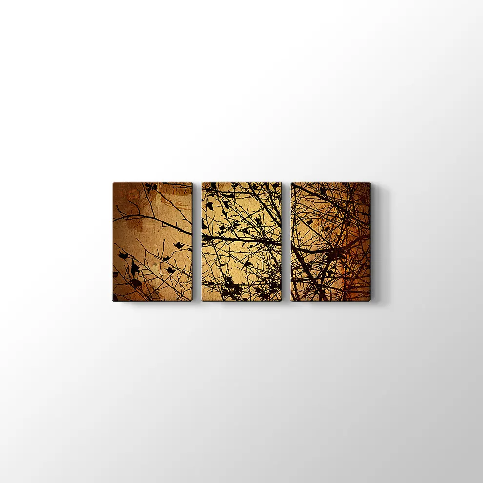 Kuru Dallar Kanvas Tablo