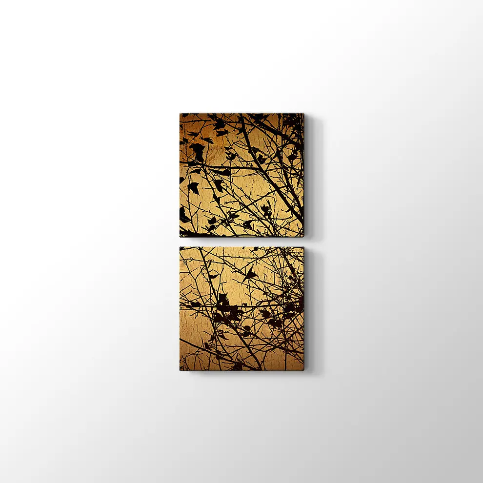 Kuru Dallar Kanvas Tablo