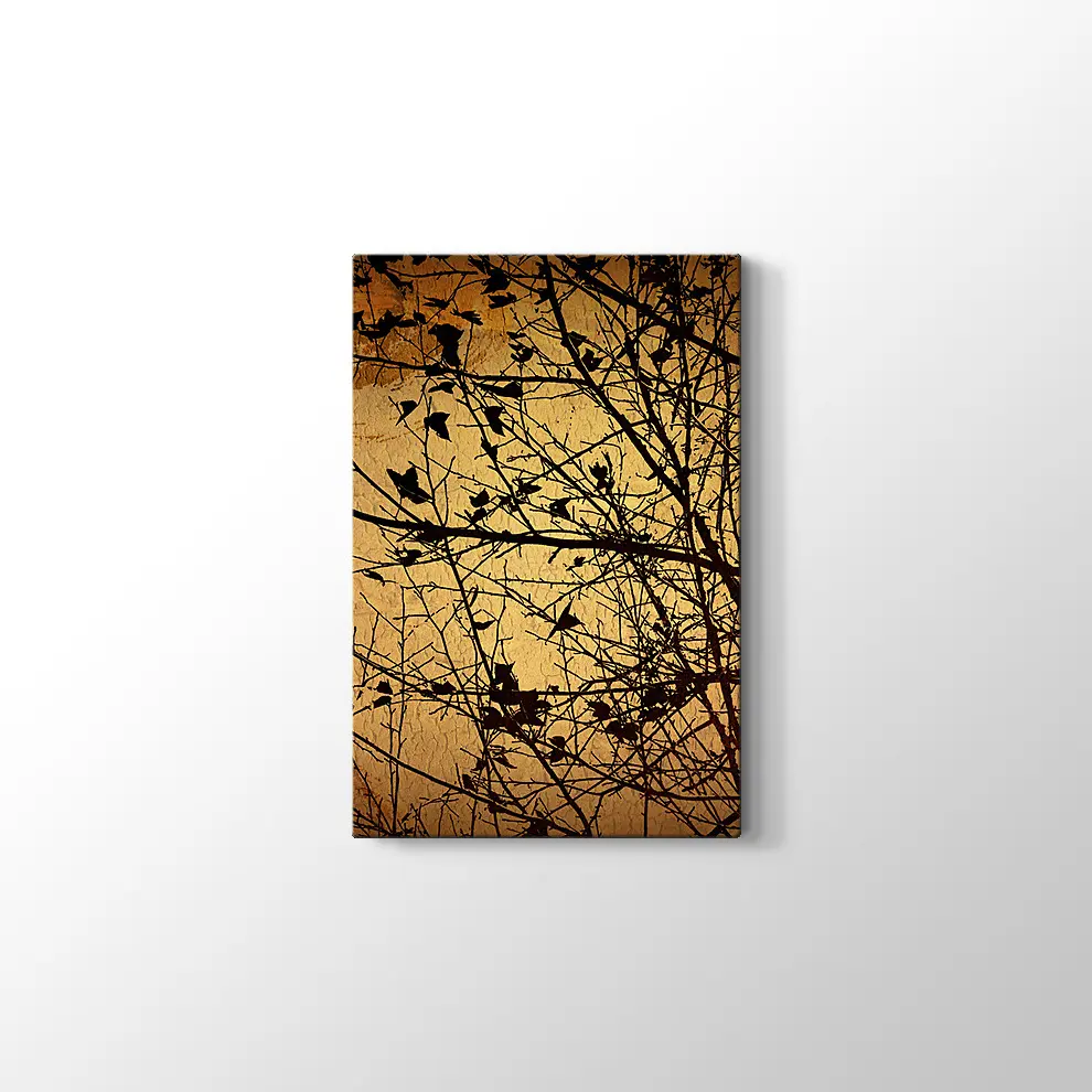 Kuru Dallar Kanvas Tablo