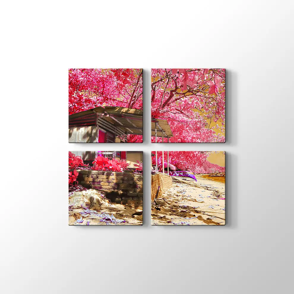 Kızılötesi Kulübe Kanvas Tablo