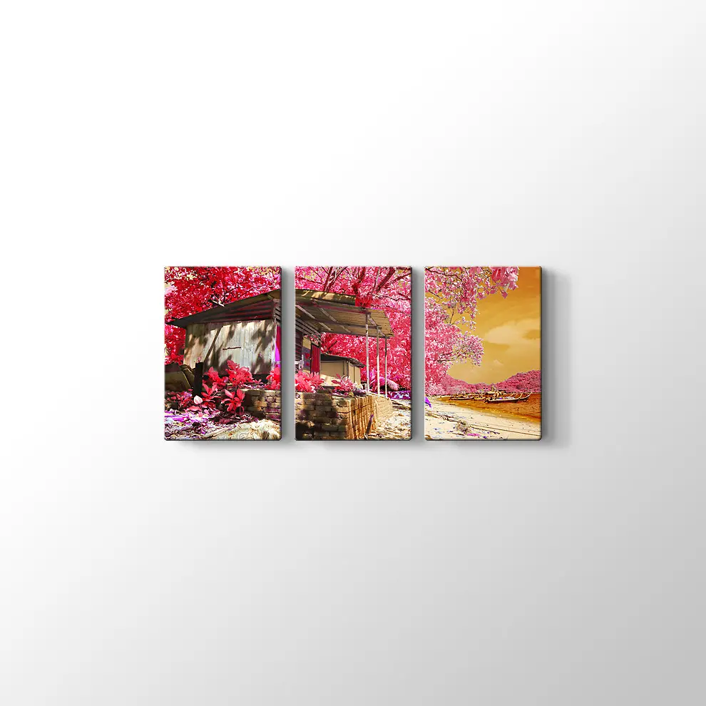 Kızılötesi Kulübe Kanvas Tablo