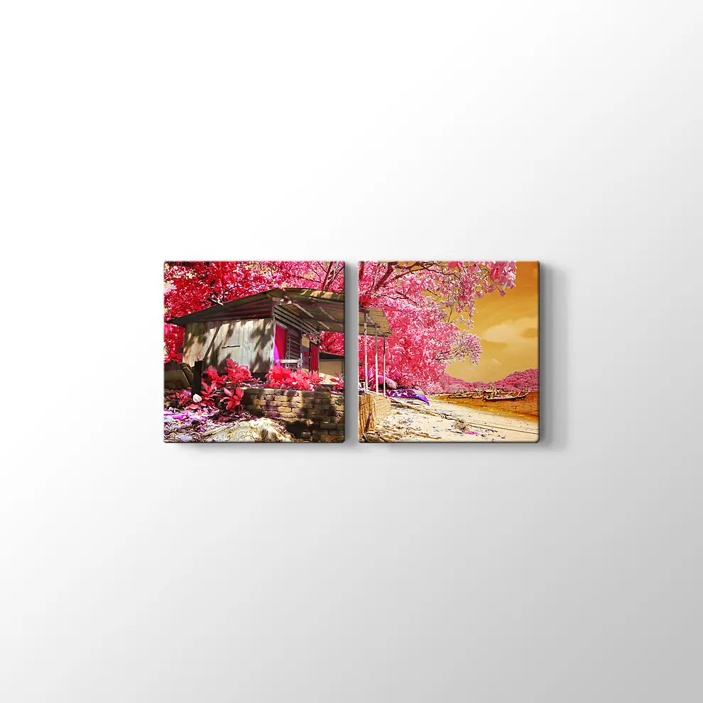 Kızılötesi Kulübe Kanvas Tablo