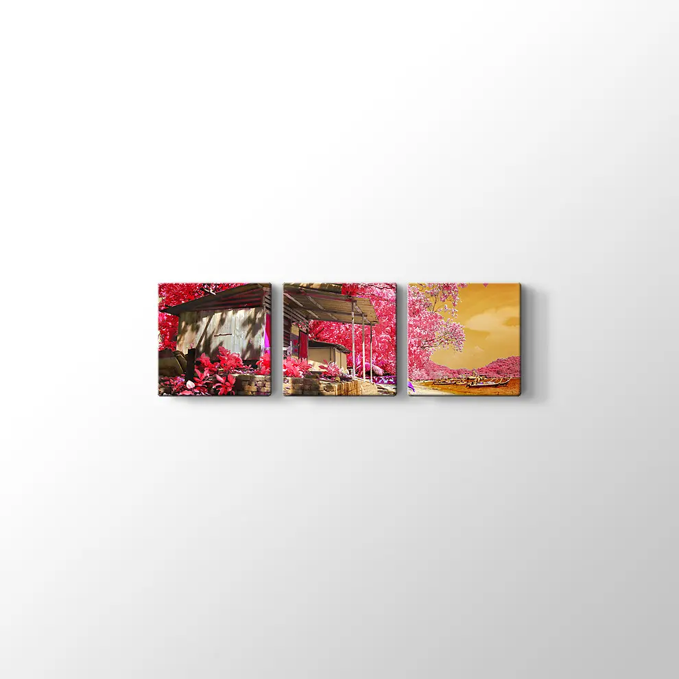 Kızılötesi Kulübe Kanvas Tablo