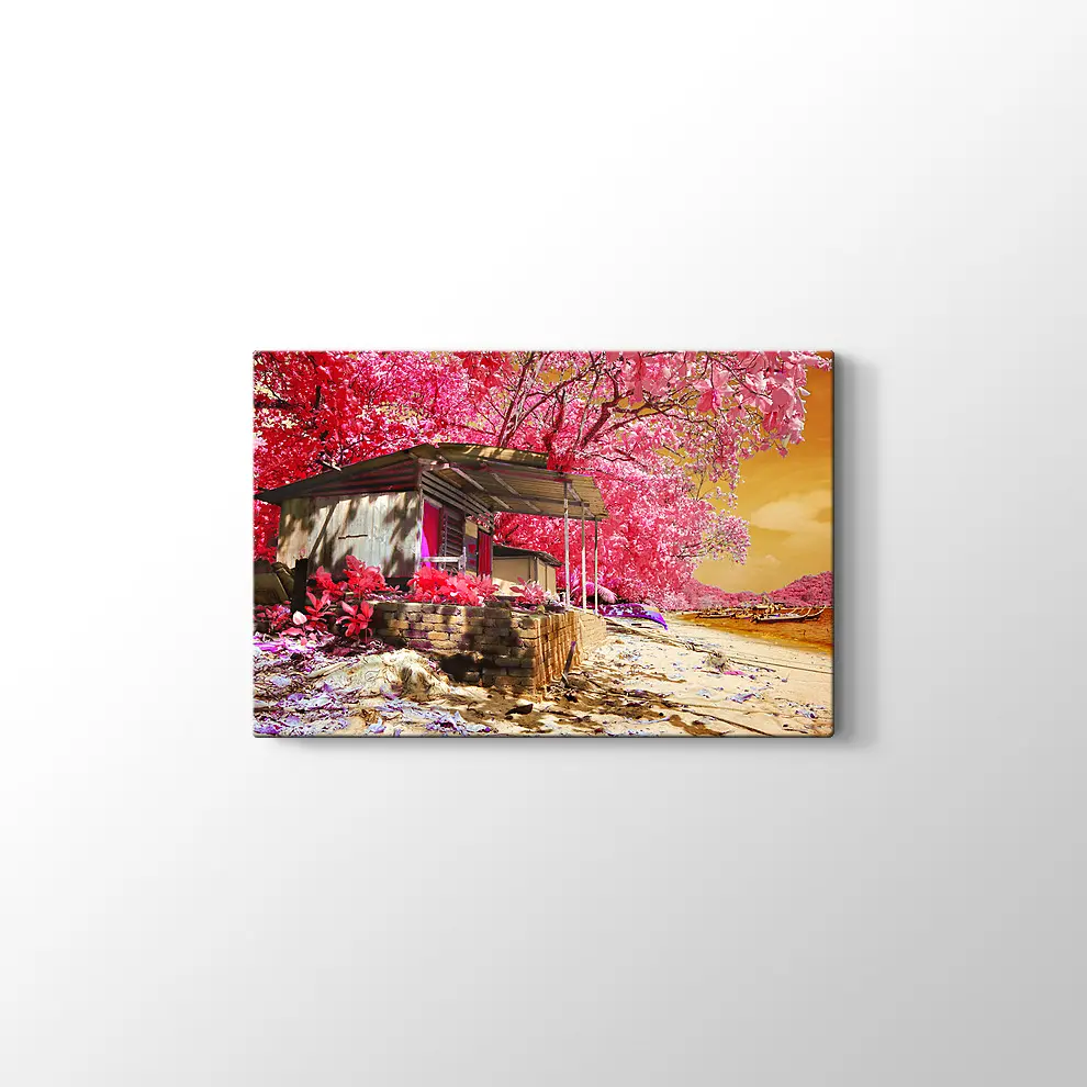 Kızılötesi Kulübe Kanvas Tablo