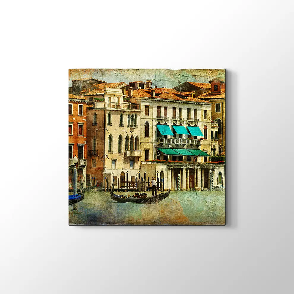 Romantik Venedik Kanvas Tablo