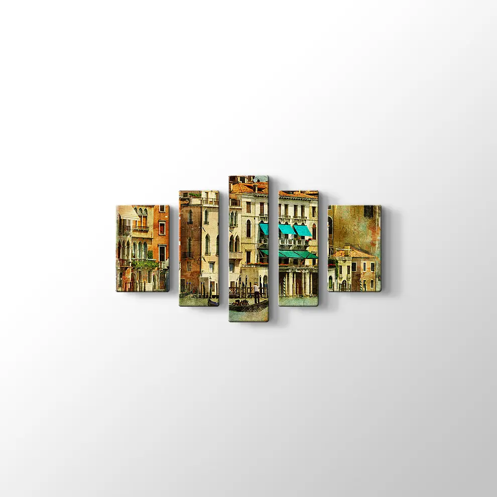 Romantik Venedik Kanvas Tablo