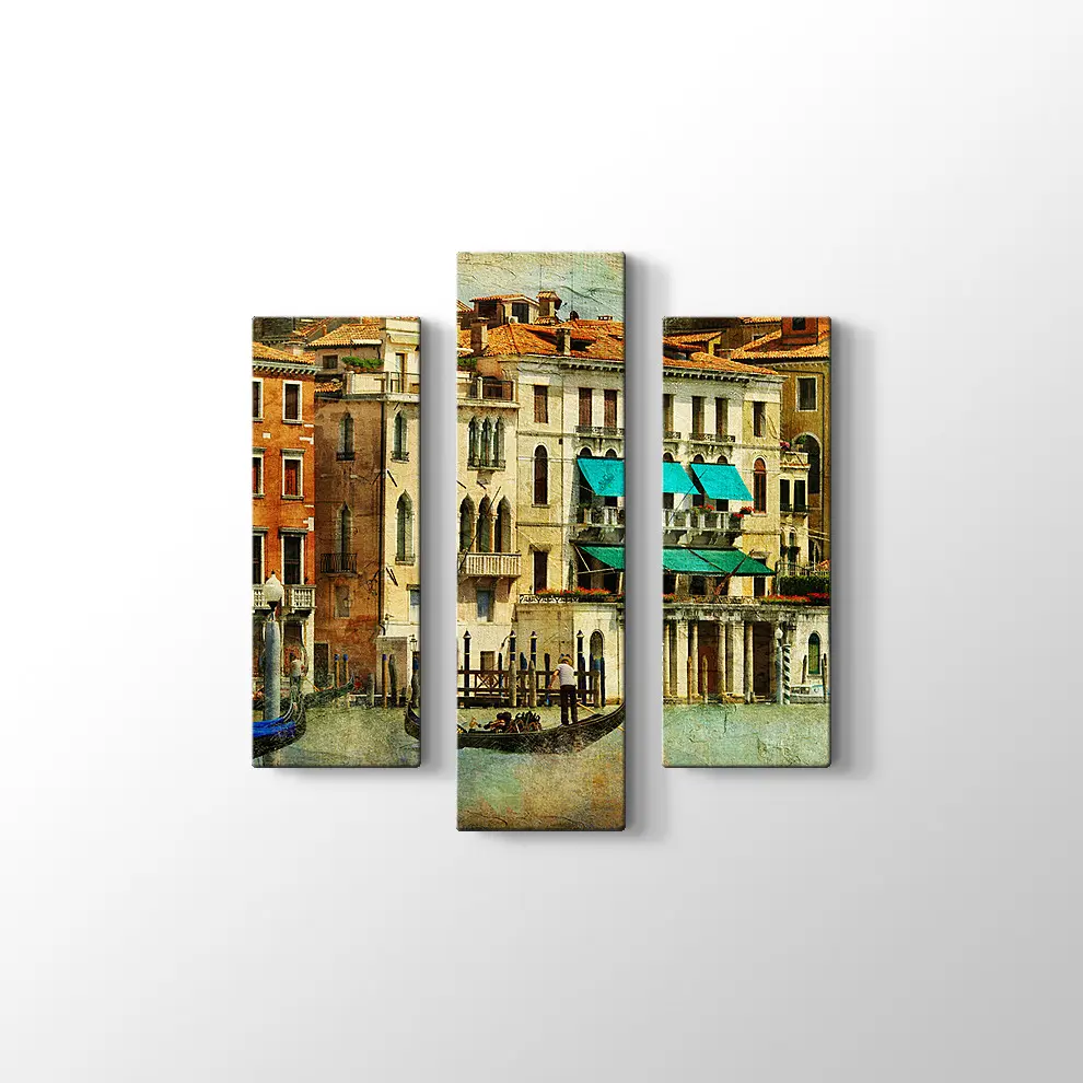 Romantik Venedik Kanvas Tablo