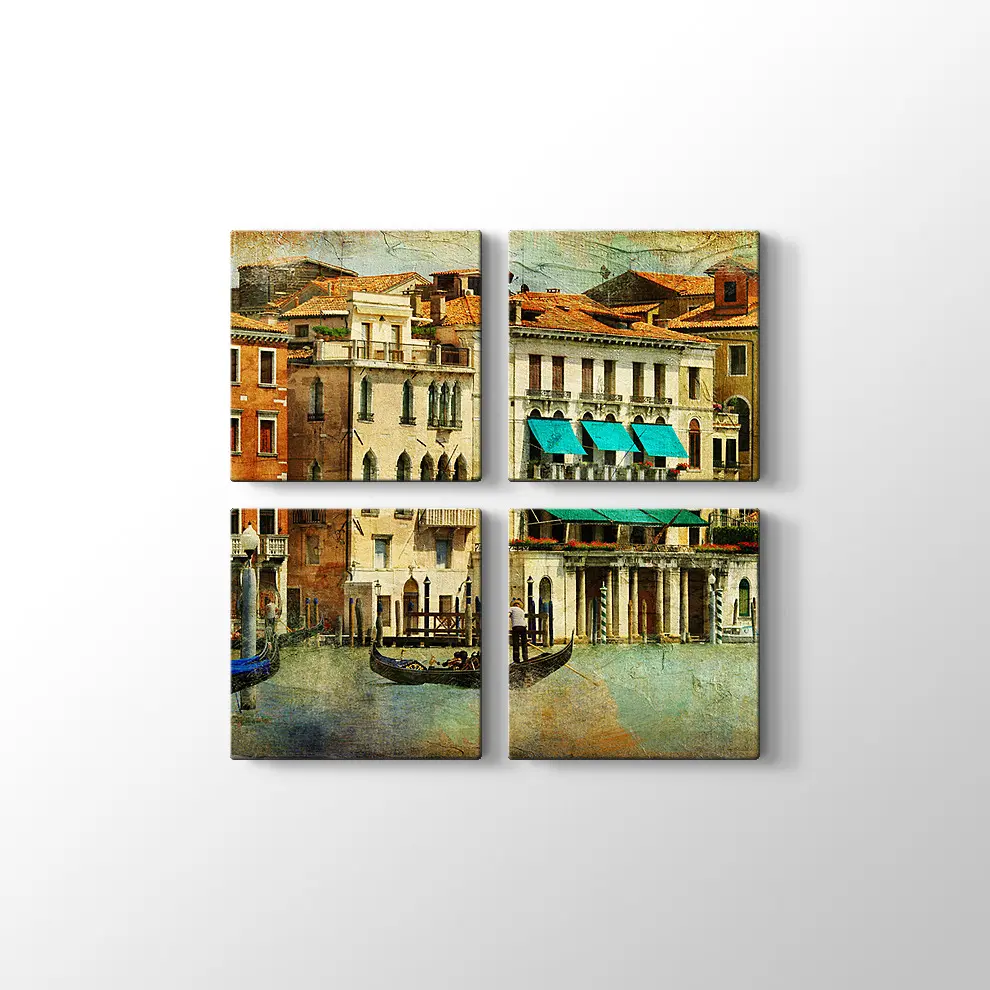 Romantik Venedik Kanvas Tablo
