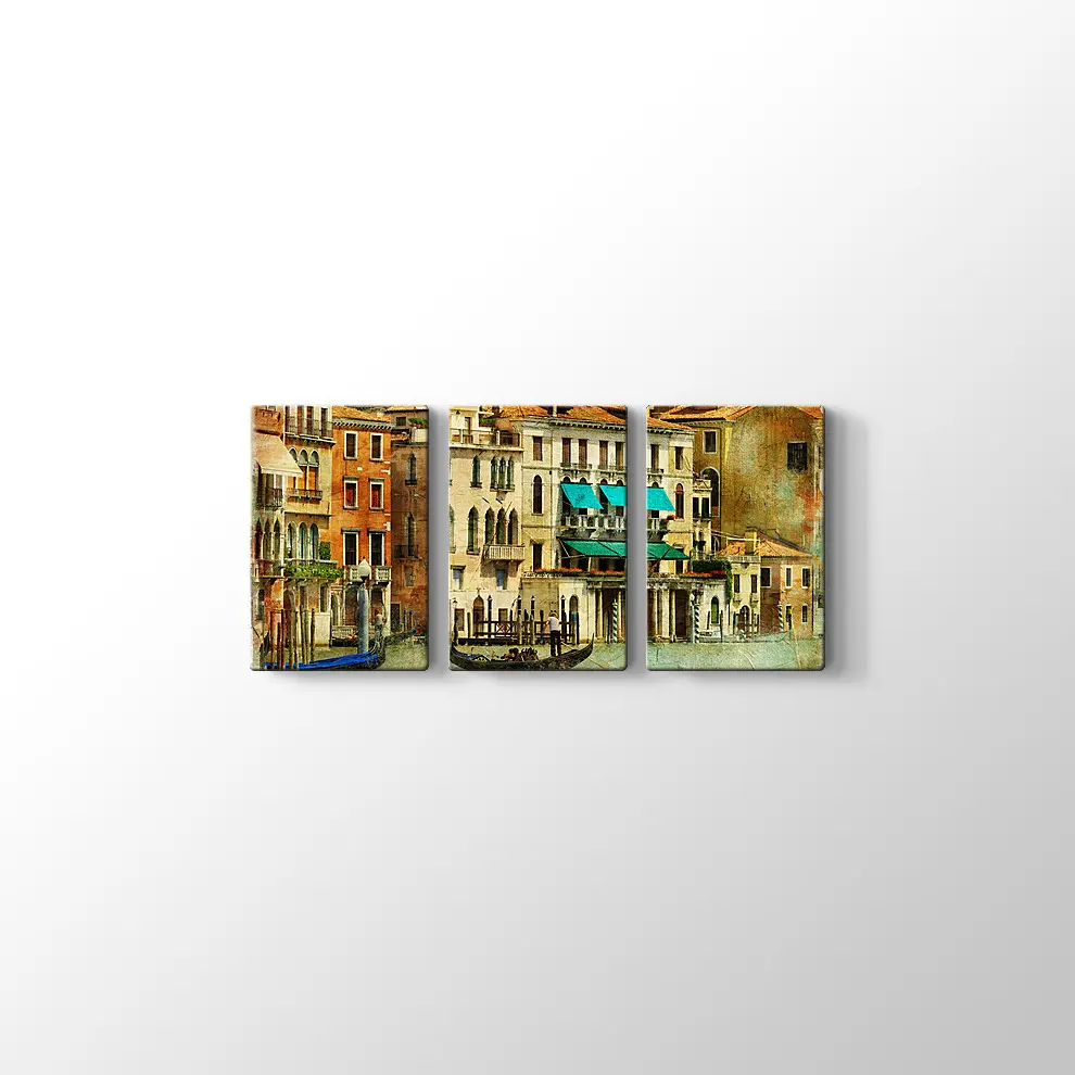 Romantik Venedik Kanvas Tablo