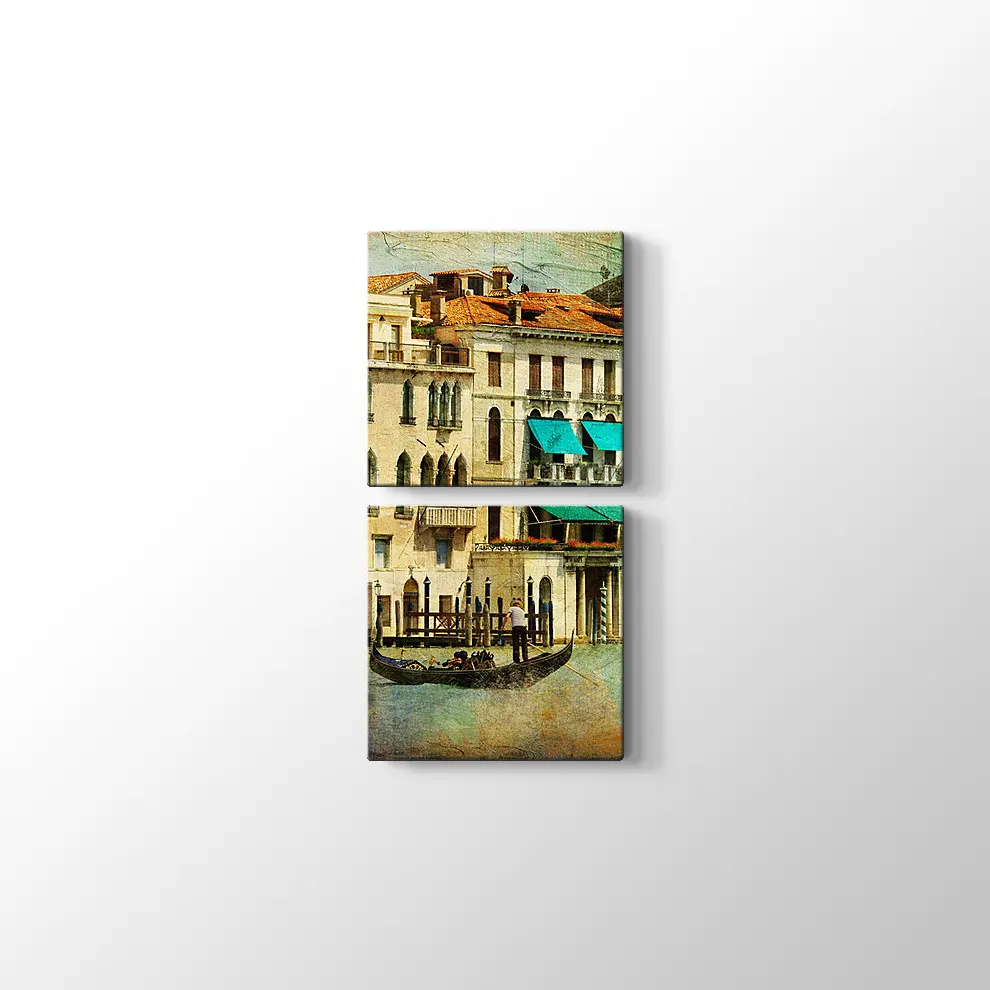 Romantik Venedik Kanvas Tablo
