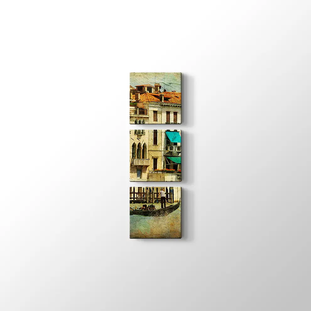 Romantik Venedik Kanvas Tablo