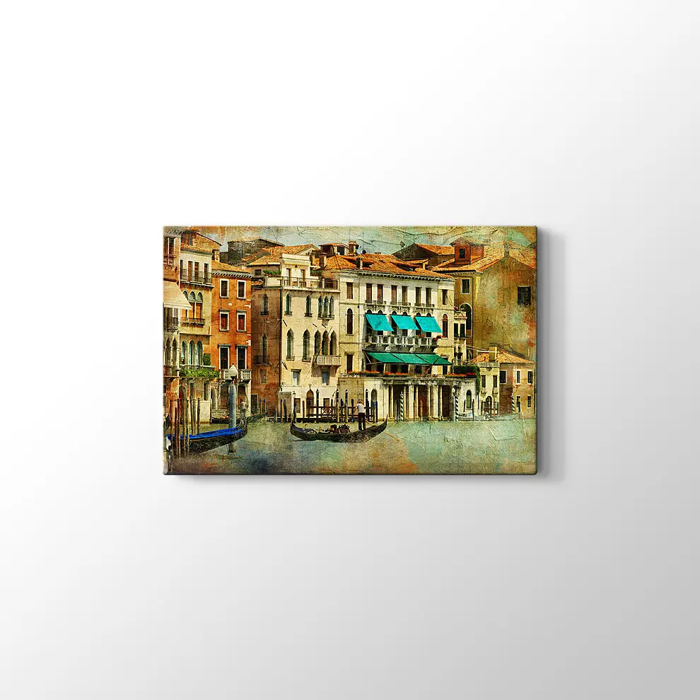 Romantik Venedik Kanvas Tablo
