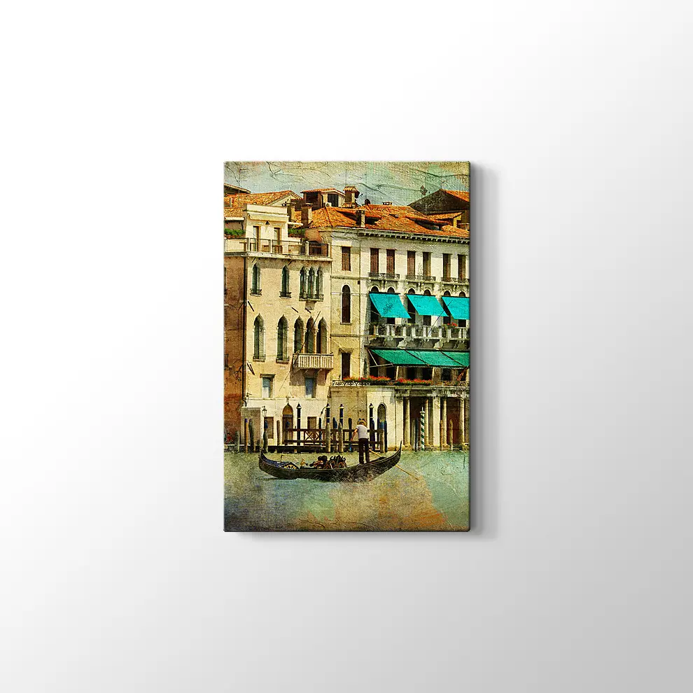 Romantik Venedik Kanvas Tablo