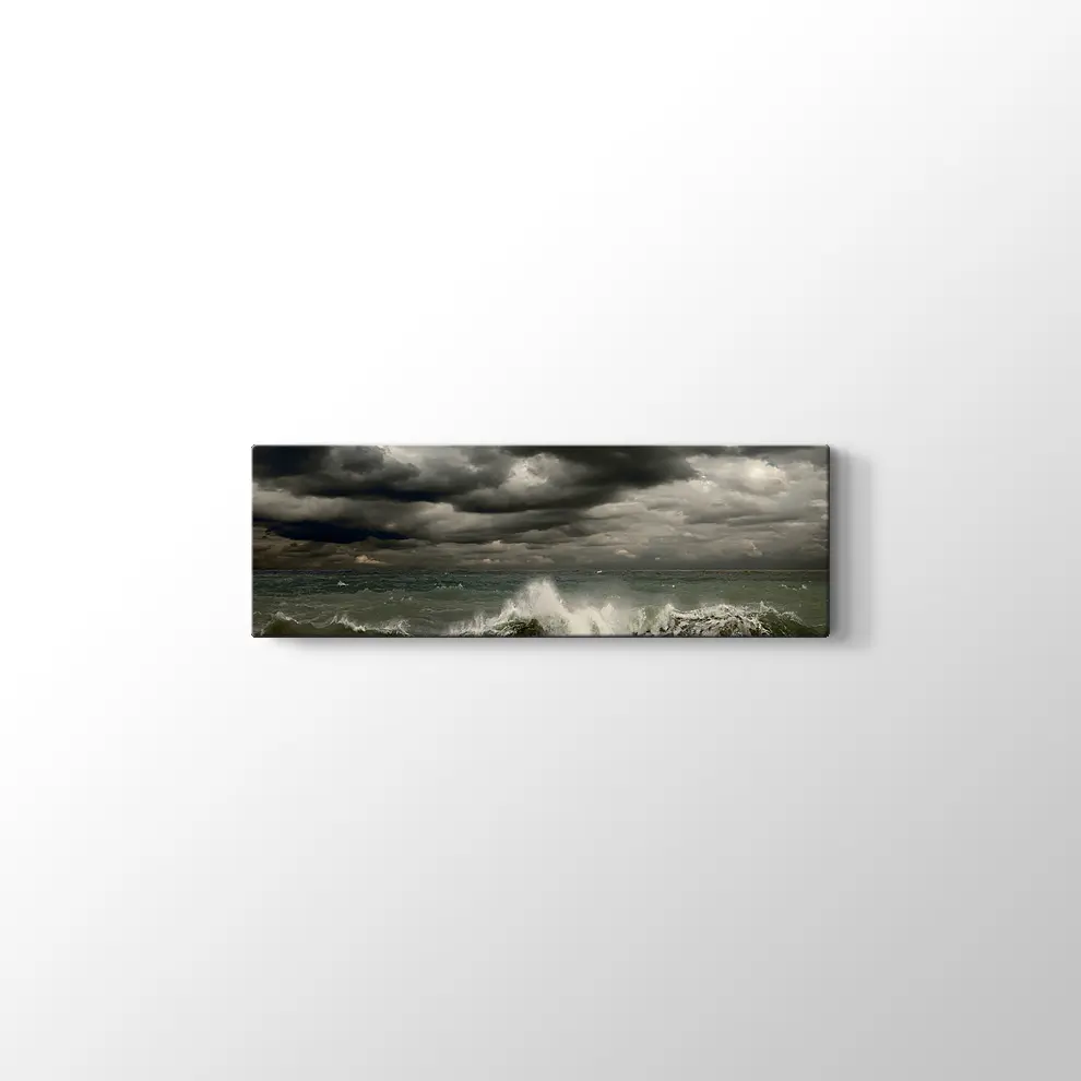 Fırtınalı Deniz Kanvas Tablo