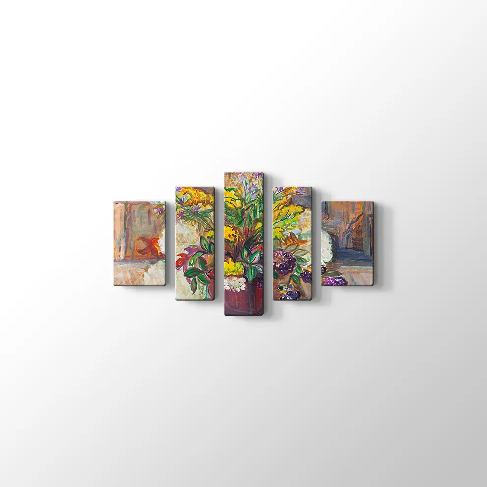 Bir Demet Çiçek Kanvas Tablo