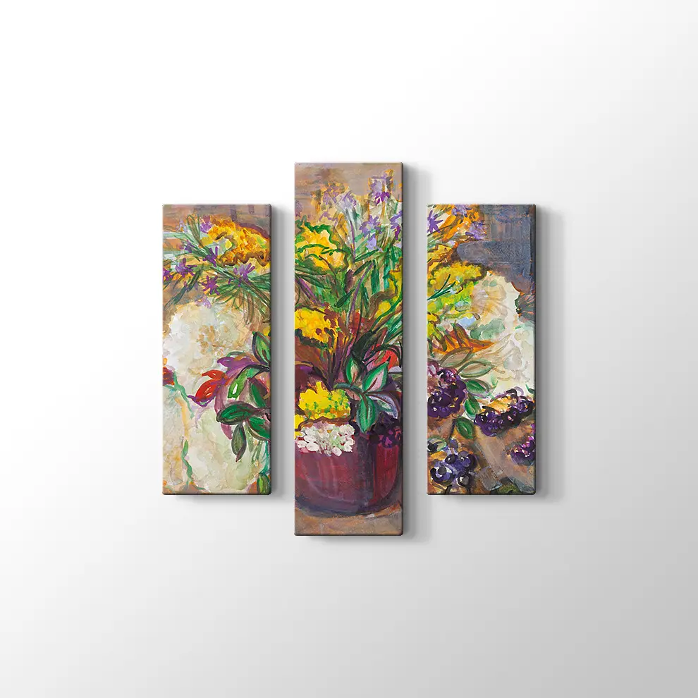 Bir Demet Çiçek Kanvas Tablo
