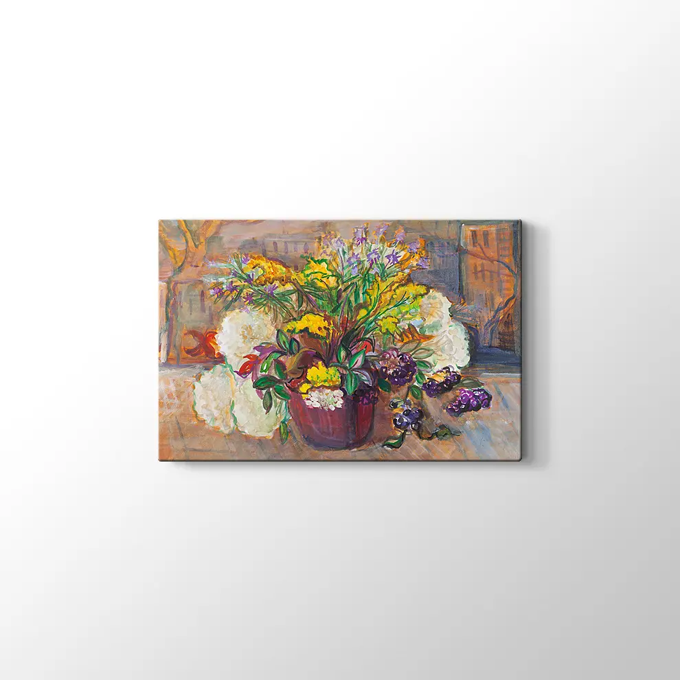 Bir Demet Çiçek Kanvas Tablo