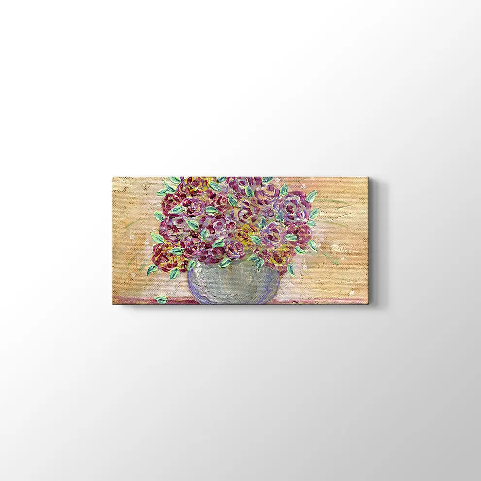 Vazodaki Çiçekler Kanvas Tablo