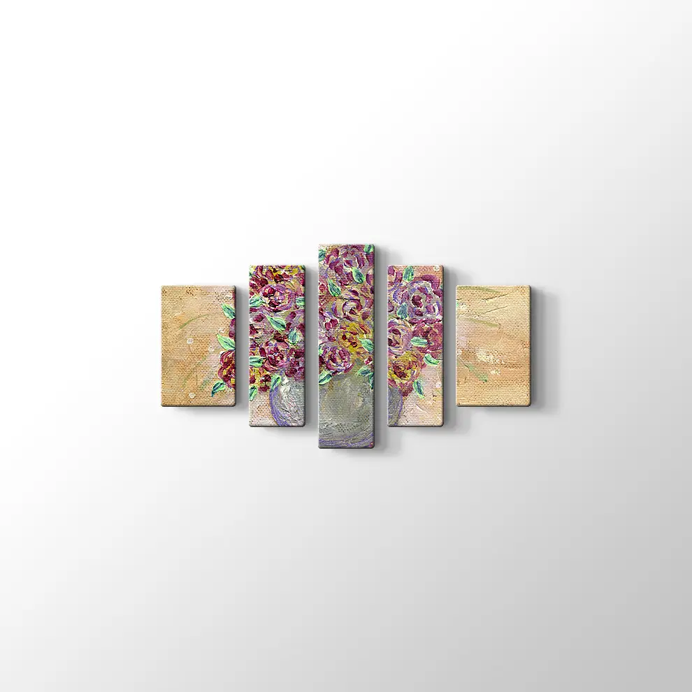 Vazodaki Çiçekler Kanvas Tablo