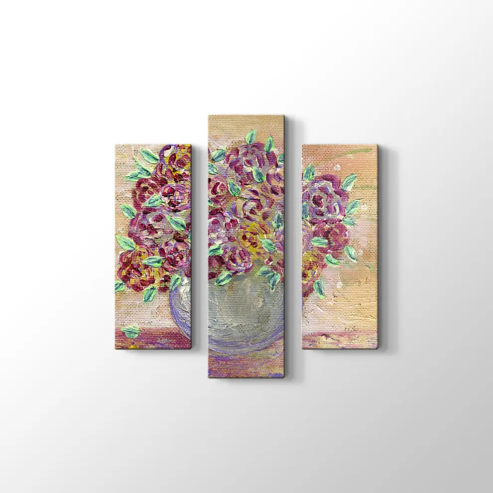 Vazodaki Çiçekler Kanvas Tablo