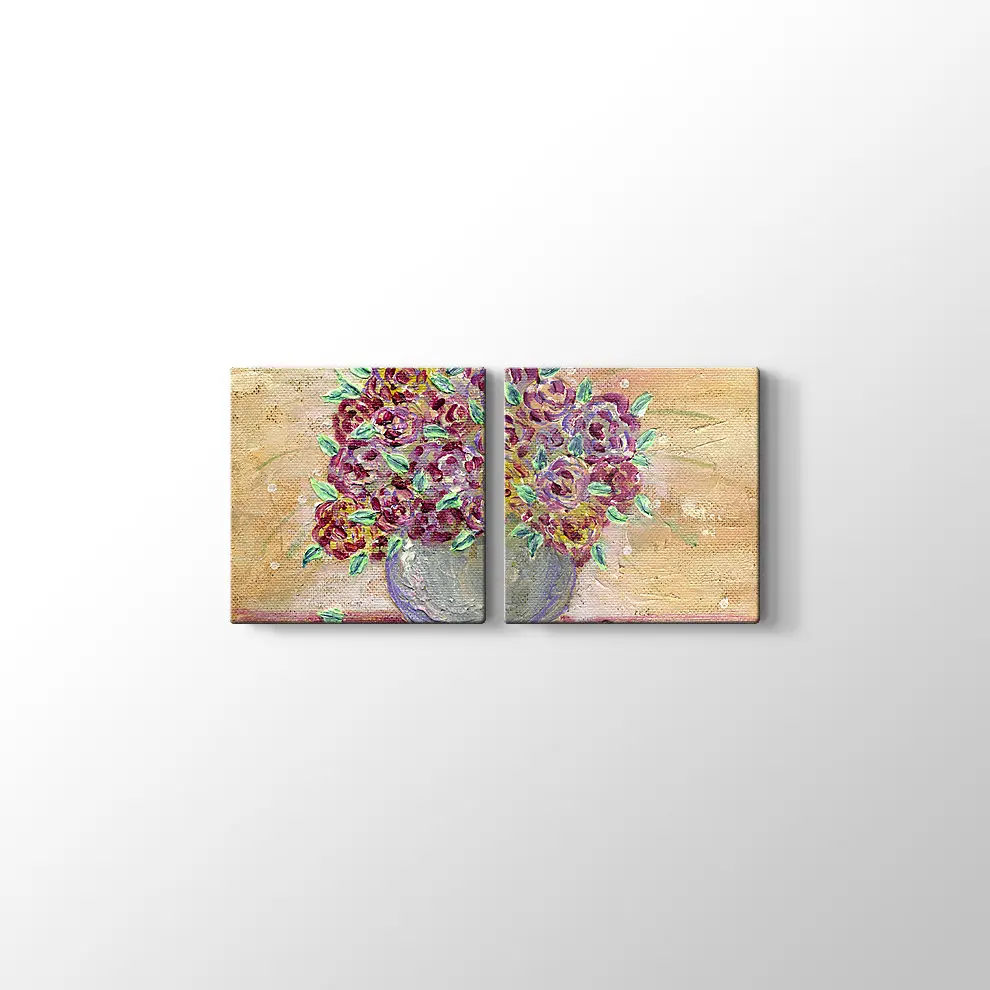 Vazodaki Çiçekler Kanvas Tablo
