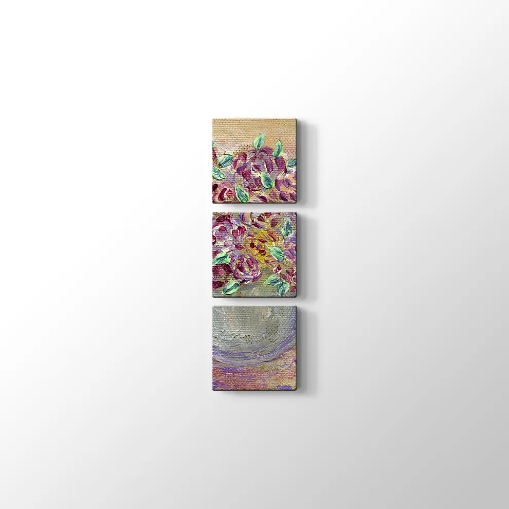 Vazodaki Çiçekler Kanvas Tablo