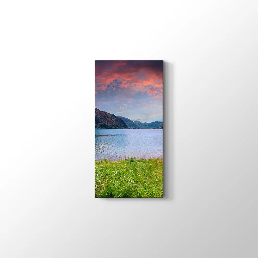 Idro Gölü Kanvas Tablo
