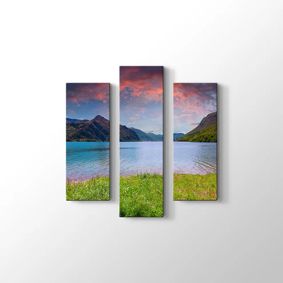 Idro Gölü Kanvas Tablo