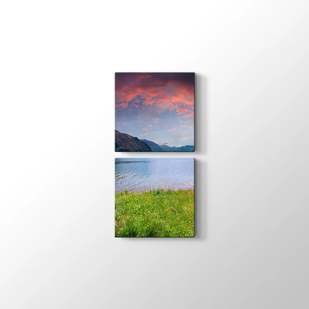 Idro Gölü Kanvas Tablo