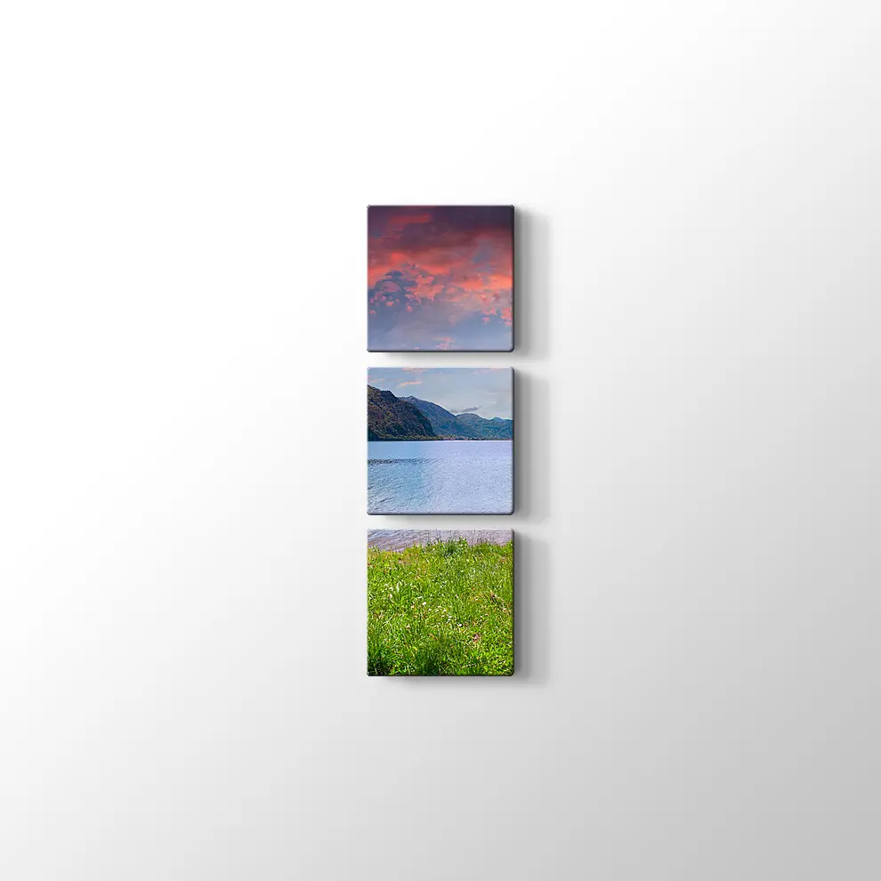 Idro Gölü Kanvas Tablo