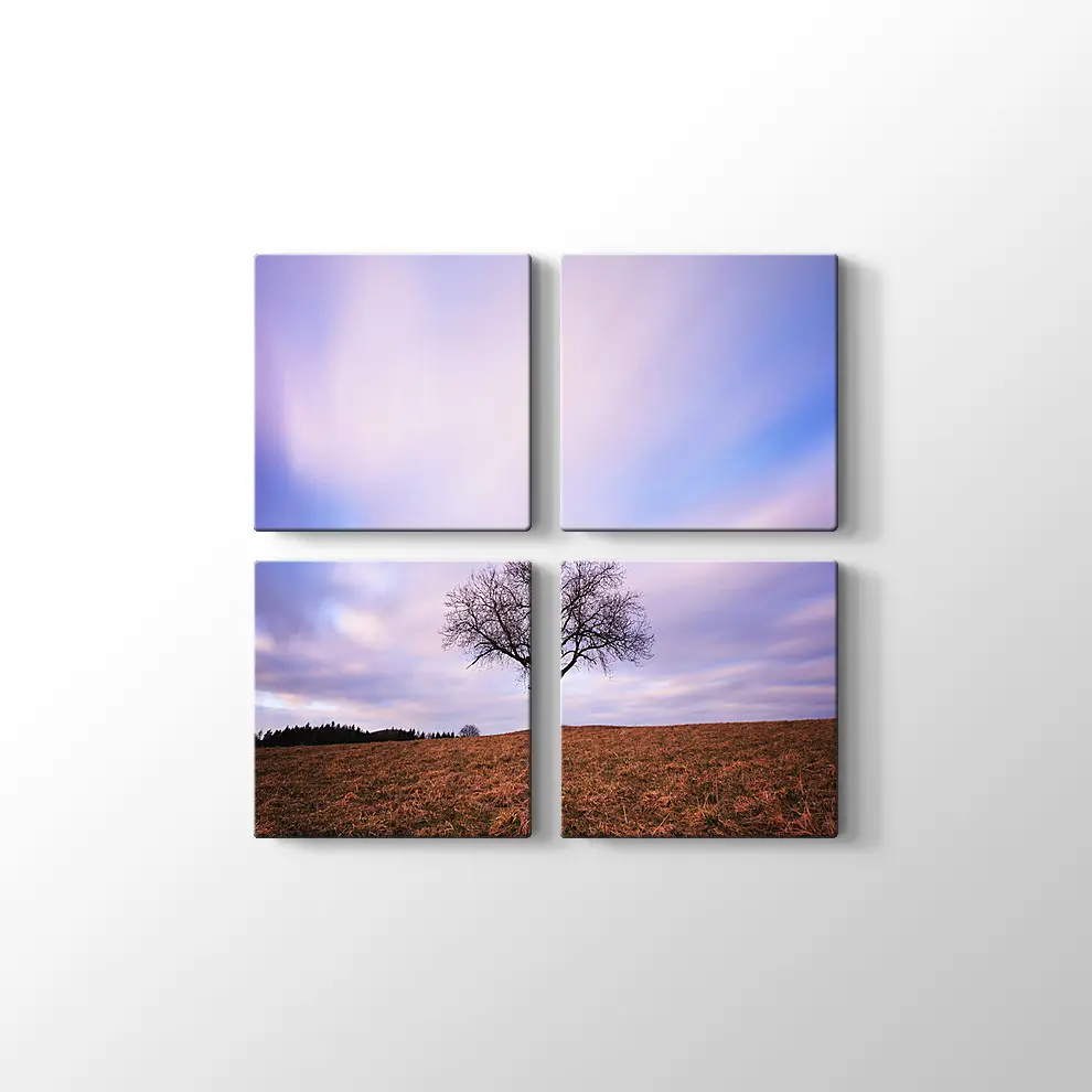 Yanlız Ağaç Kanvas Tablo