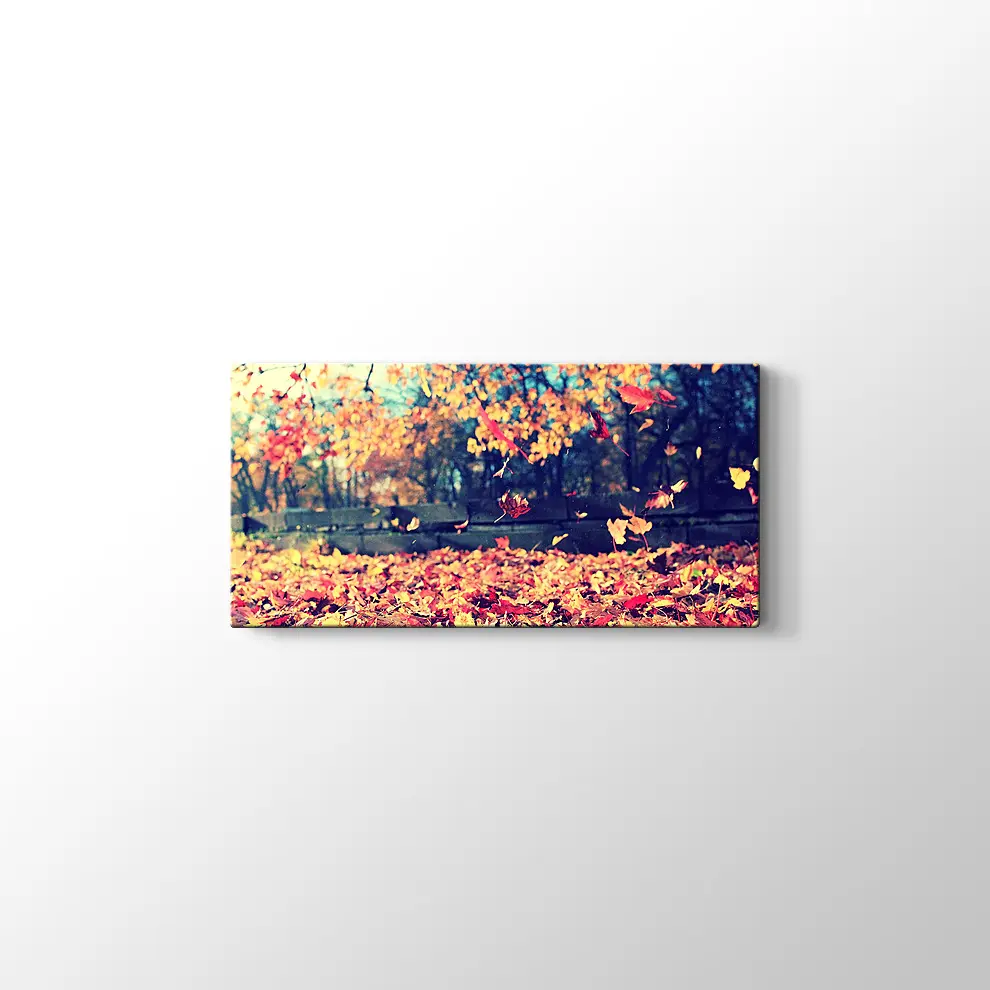 Sonbahar Yaprakları Kanvas Tablo