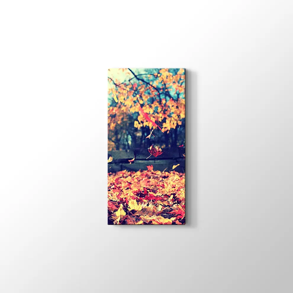 Sonbahar Yaprakları Kanvas Tablo