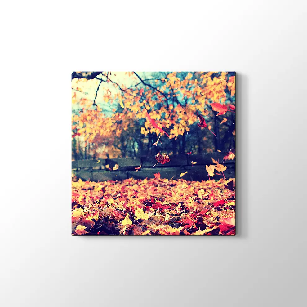 Sonbahar Yaprakları Kanvas Tablo