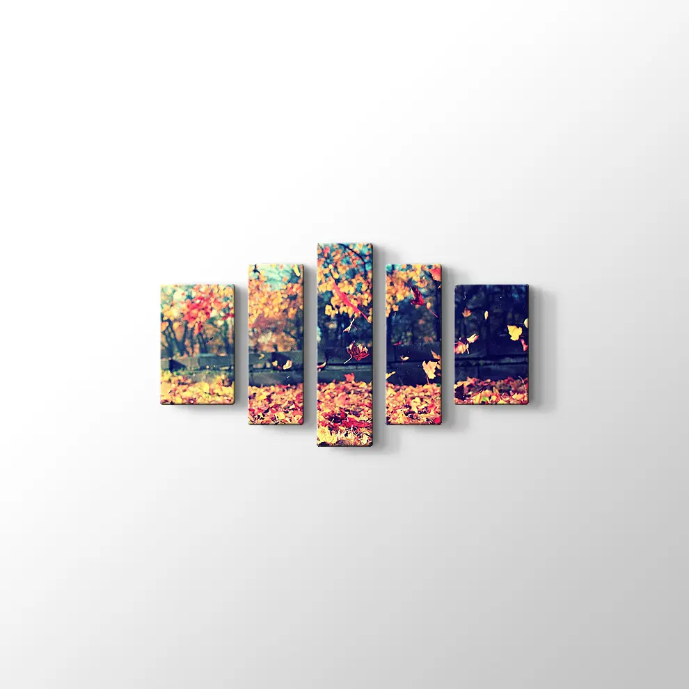 Sonbahar Yaprakları Kanvas Tablo