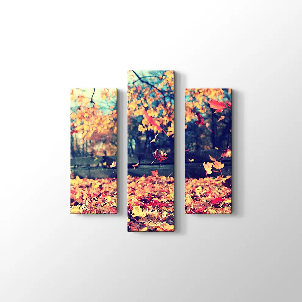 Sonbahar Yaprakları Kanvas Tablo