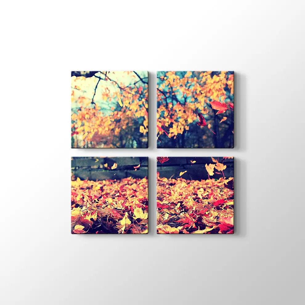 Sonbahar Yaprakları Kanvas Tablo