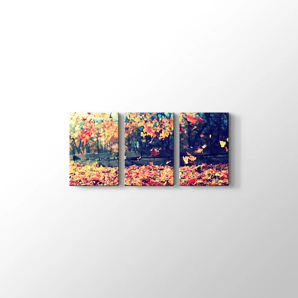 Sonbahar Yaprakları Kanvas Tablo