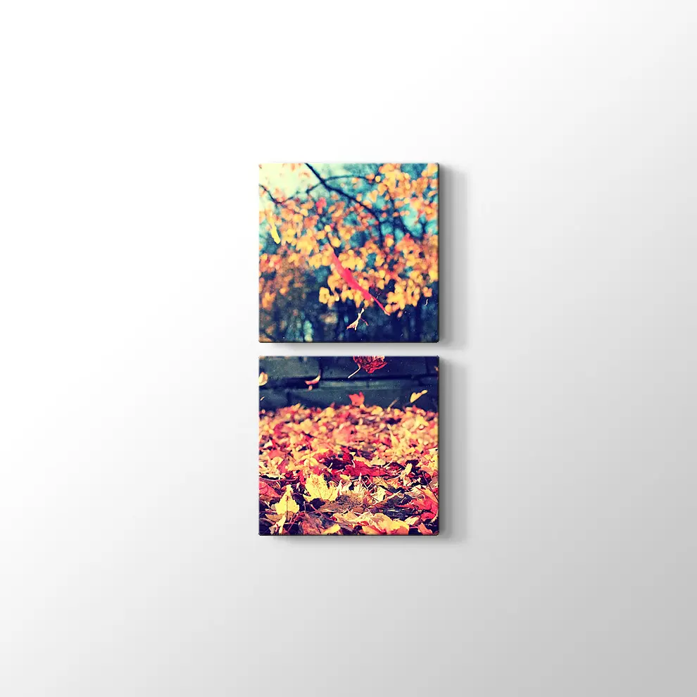 Sonbahar Yaprakları Kanvas Tablo