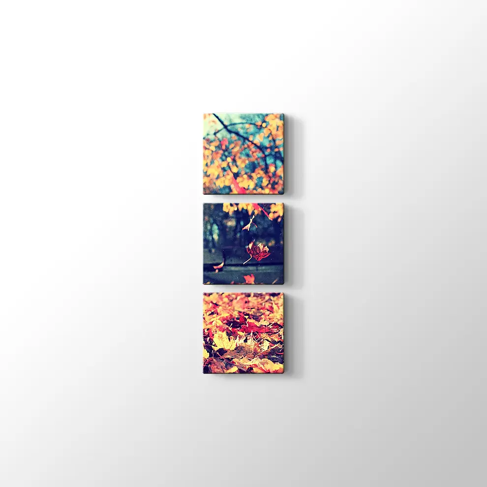 Sonbahar Yaprakları Kanvas Tablo