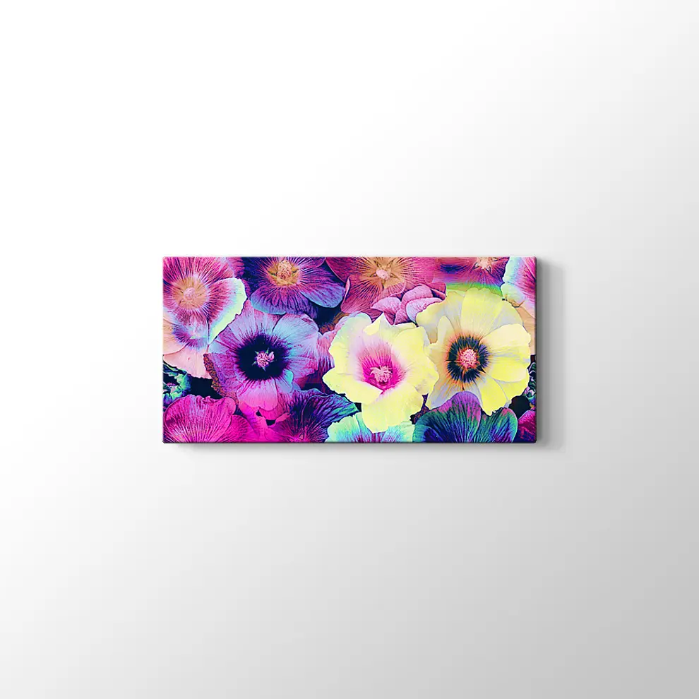 Menekşeler Kanvas Tablo