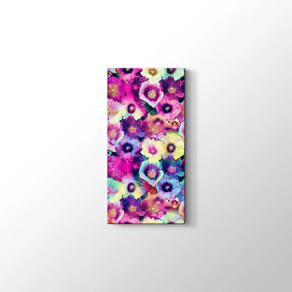 Menekşeler Kanvas Tablo