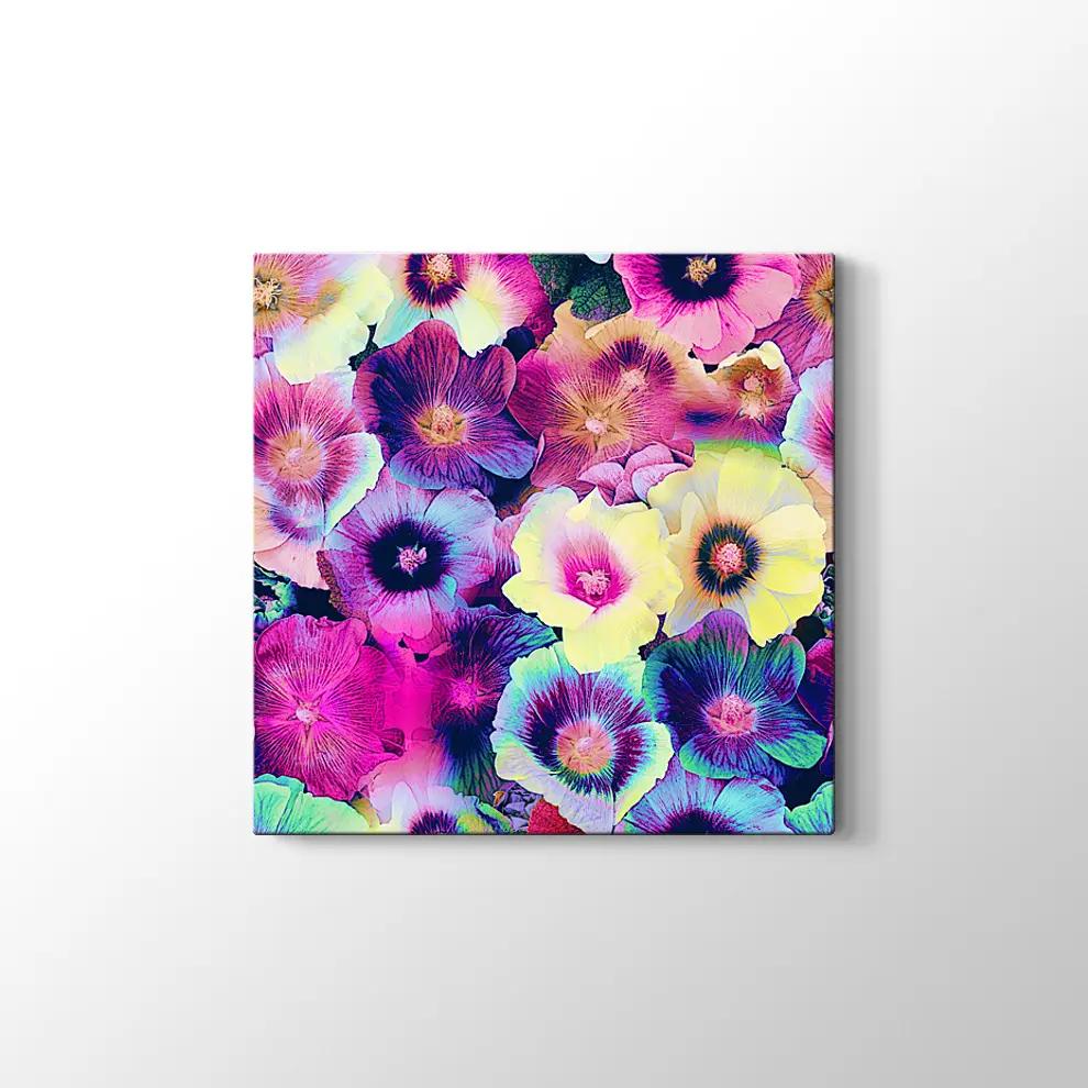 Menekşeler Kanvas Tablo