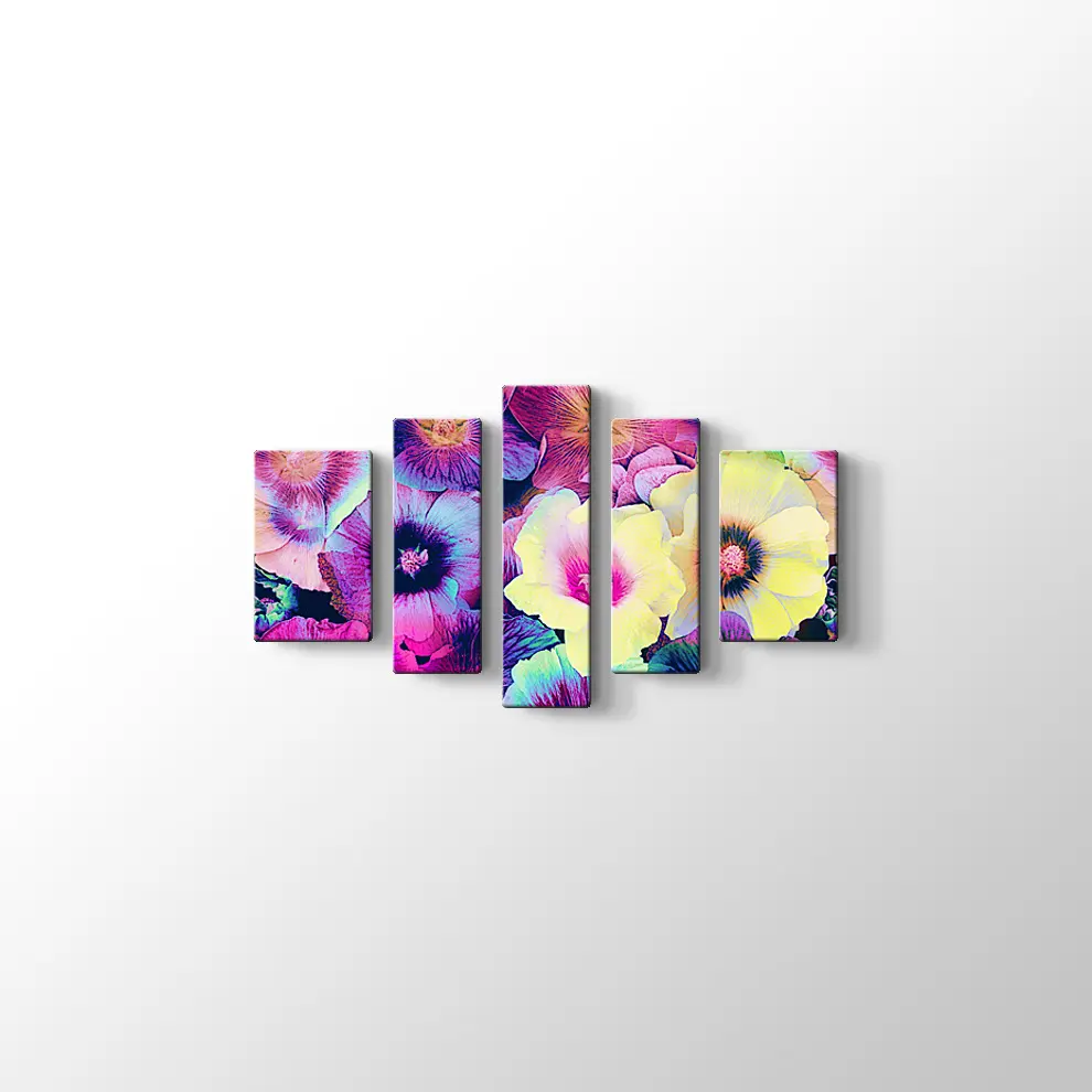 Menekşeler Kanvas Tablo