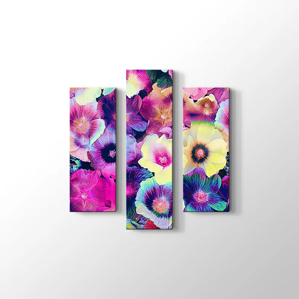 Menekşeler Kanvas Tablo