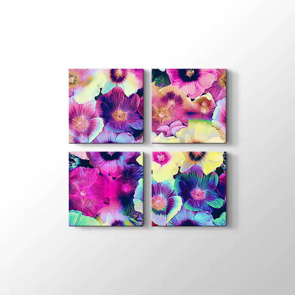 Menekşeler Kanvas Tablo