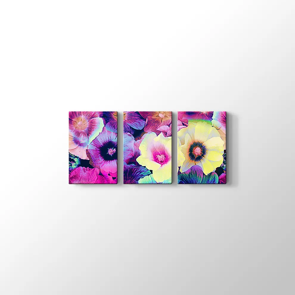 Menekşeler Kanvas Tablo