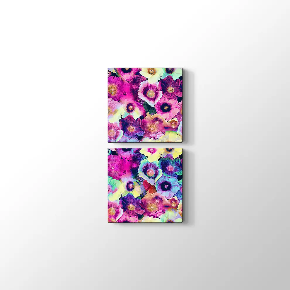 Menekşeler Kanvas Tablo